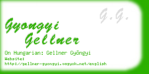 gyongyi gellner business card